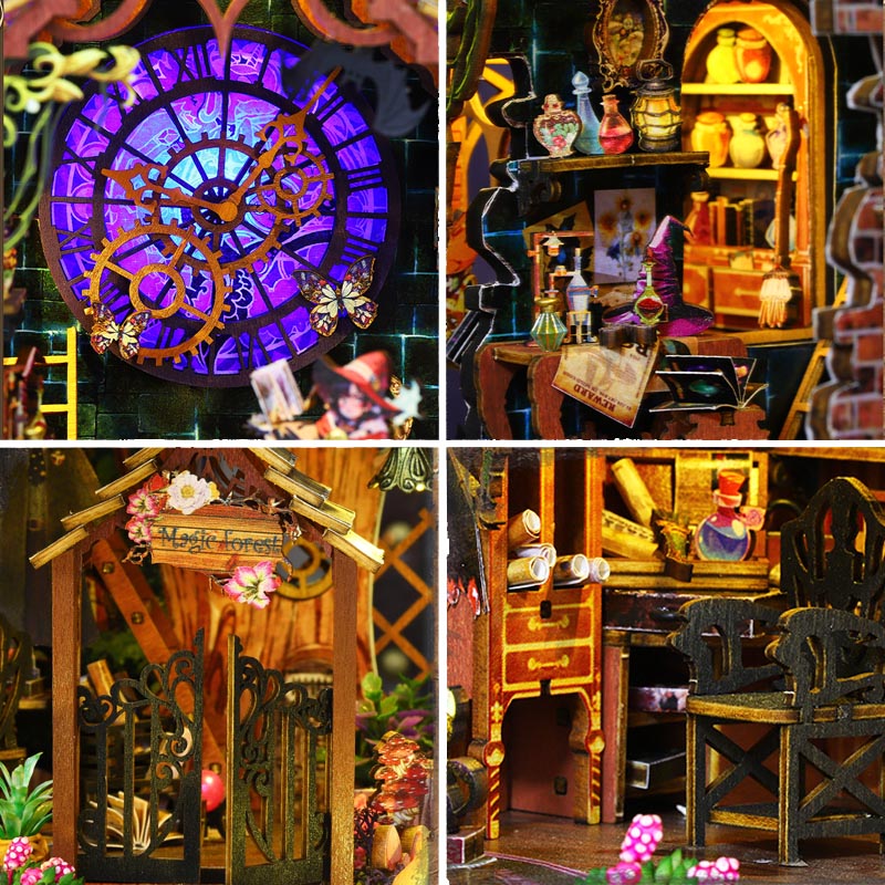 Magic Spirit House | DIY Miniature House Kit 3D Wooden Model DIY Gift Puzzle