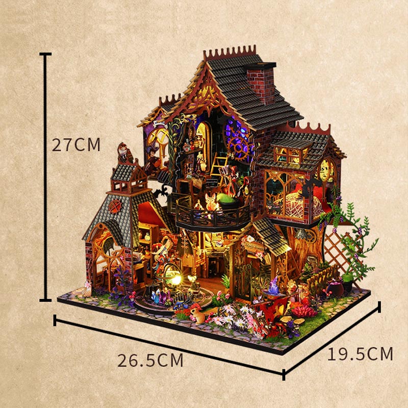 Magic Spirit House | DIY Miniature House Kit 3D Wooden Model DIY Gift Puzzle