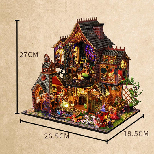 Magic Spirit House | DIY Miniature House Kit 3D Wooden Model DIY Gift Puzzle