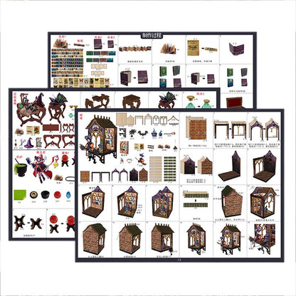 Magic Spirit House | DIY Miniature House Kit 3D Wooden Model DIY Gift Puzzle