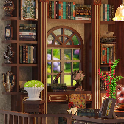 Classic Study Room | DIY Miniature House Kit 3D Wooden Model DIY Gift Puzzle