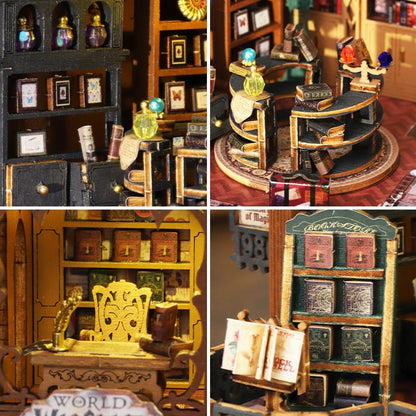 Twilight Book City | DIY Miniature House Kit 3D Wooden Model DIY Gift Puzzle