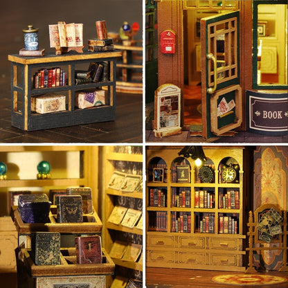Twilight Book City | DIY Miniature House Kit 3D Wooden Model DIY Gift Puzzle