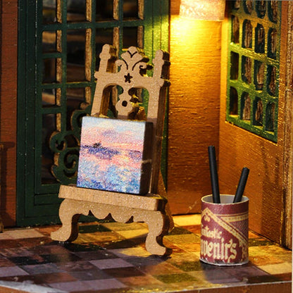 Twilight Book City | DIY Miniature House Kit 3D Wooden Model DIY Gift Puzzle