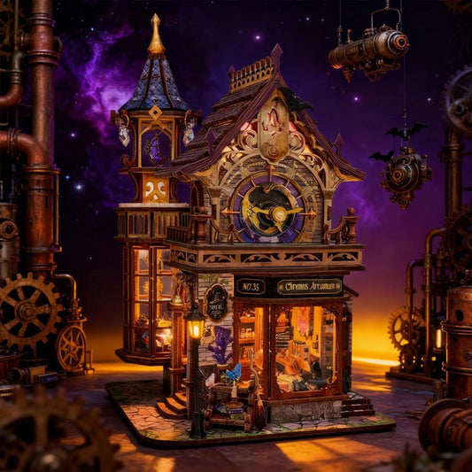 Time Magic Club | DIY Miniature House Kit 3D Wooden Model DIY Gift Puzzle