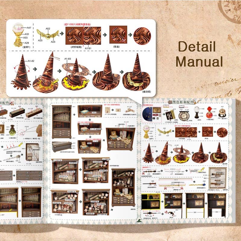 Magic Wand | DIY Miniature House Kit 3D Wooden Model DIY Gift Puzzle
