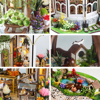 Hanging Garden | DIY Miniature House Kit 3D Wooden Model DIY Gift Puzzle