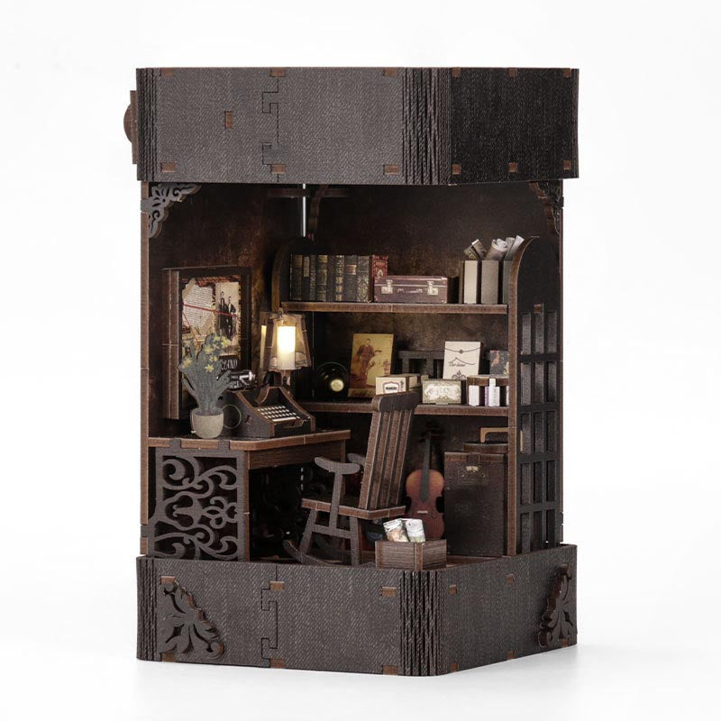 Detective Agency Office | DIY Miniature House Kit 3D Wooden Model DIY Gift Puzzle