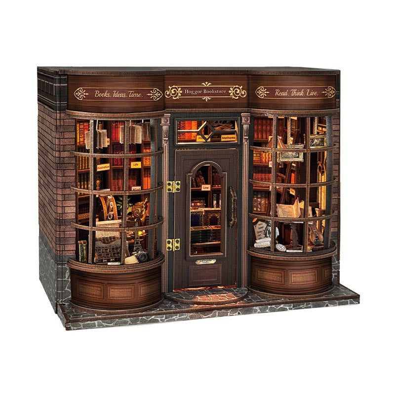 Hogger Book Store | DIY Miniature House Kit 3D Wooden Model DIY Gift Puzzle