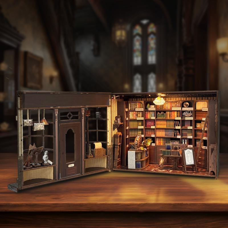 Hogger Book Store | DIY Miniature House Kit 3D Wooden Model DIY Gift Puzzle