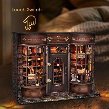 Hogger Book Store | DIY Miniature House Kit 3D Wooden Model DIY Gift Puzzle