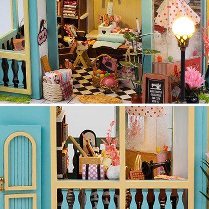 Tailor Shop | DIY Miniature House Kit 3D Wooden Model DIY Gift Puzzle