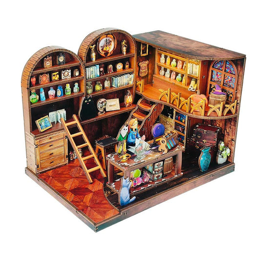 Magic Potion Laboratory | DIY Miniature House Kit 3D Wooden Model DIY Gift Puzzle