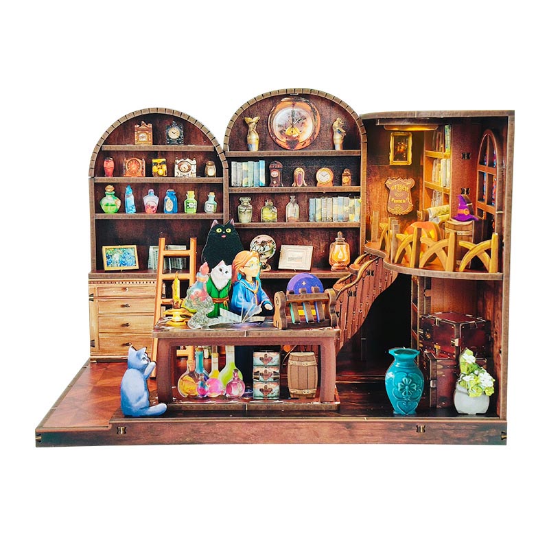 Magic Potion Laboratory | DIY Miniature House Kit 3D Wooden Model DIY Gift Puzzle