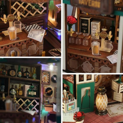 Beer Bar | DIY Miniature House Kit 3D Wooden Model DIY Gift Puzzle