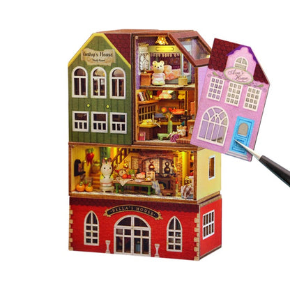 Little Rabbit Town | DIY Miniature House Kit 3D Wooden Model DIY Gift Puzzle