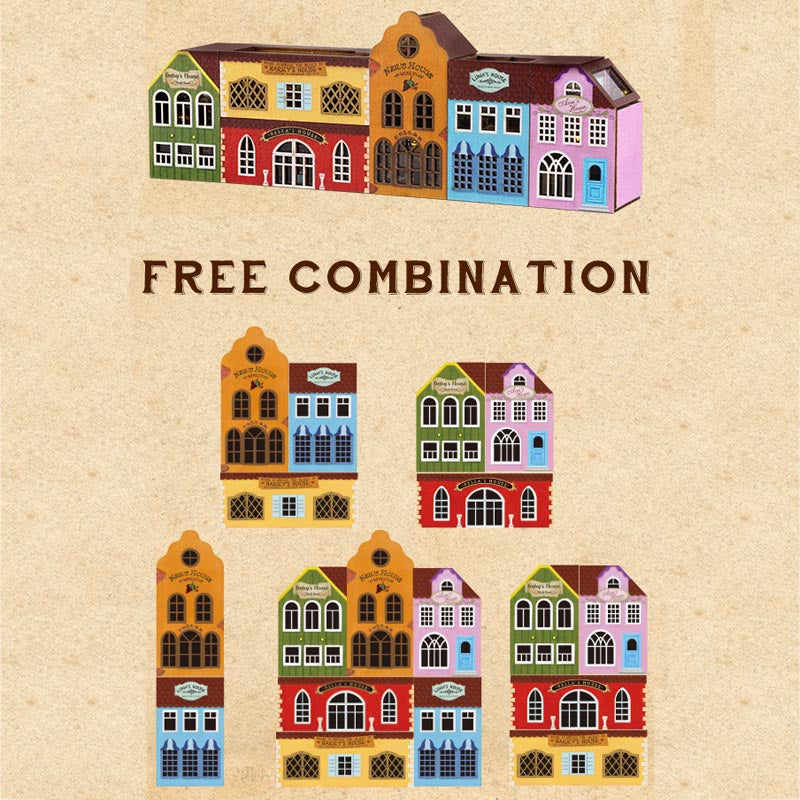 Little Rabbit Town | DIY Miniature House Kit 3D Wooden Model DIY Gift Puzzle
