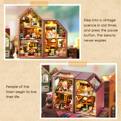 Little Rabbit Town | DIY Miniature House Kit 3D Wooden Model DIY Gift Puzzle
