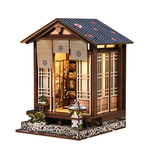 Japanese Garden Moss-Lantern Harmony Garden | DIY Book Nook Miniature House Kit 3D Wooden Model DIY Gift Puzzle