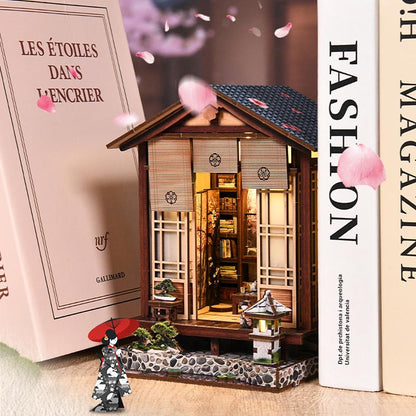 Japanese Garden Moss-Lantern Harmony Garden | DIY Book Nook Miniature House Kit 3D Wooden Model DIY Gift Puzzle