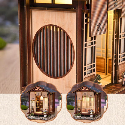 Japanese Garden Moss-Lantern Harmony Garden | DIY Book Nook Miniature House Kit 3D Wooden Model DIY Gift Puzzle