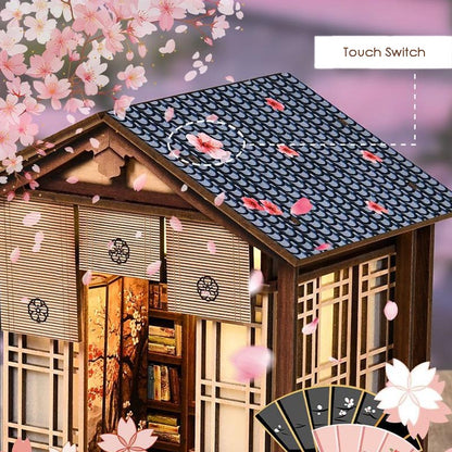 Japanese Garden Moss-Lantern Harmony Garden | DIY Book Nook Miniature House Kit 3D Wooden Model DIY Gift Puzzle