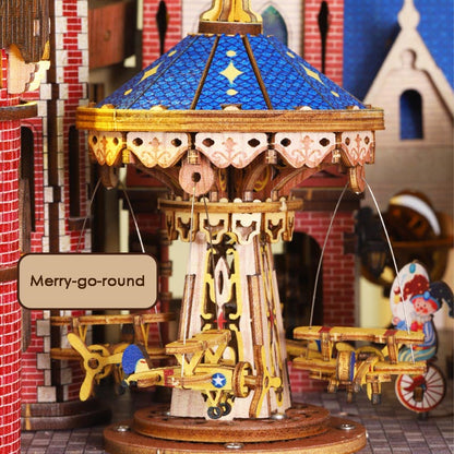 Annecy Castle Merry-Go-Round Circus | DIY Miniature House Kit 3D Wooden Model DIY Gift Puzzle