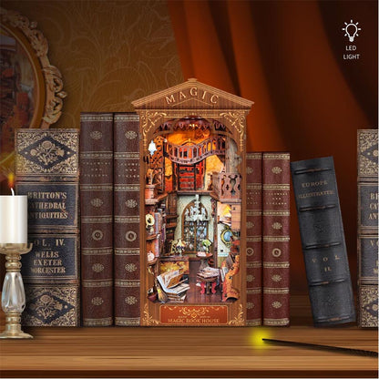 Magic Book House | DIY Book Nook Miniature House Kit 3D Wooden Model DIY Gift Puzzle