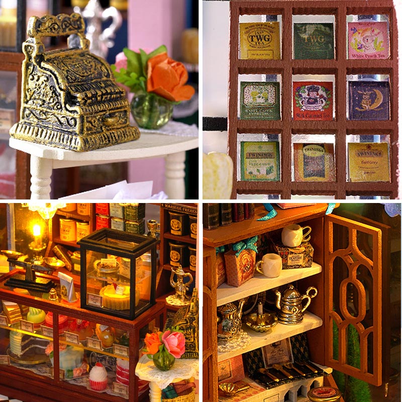 Garden Tea House | DIY Miniature House Kit 3D Wooden Model DIY Gift Puzzle