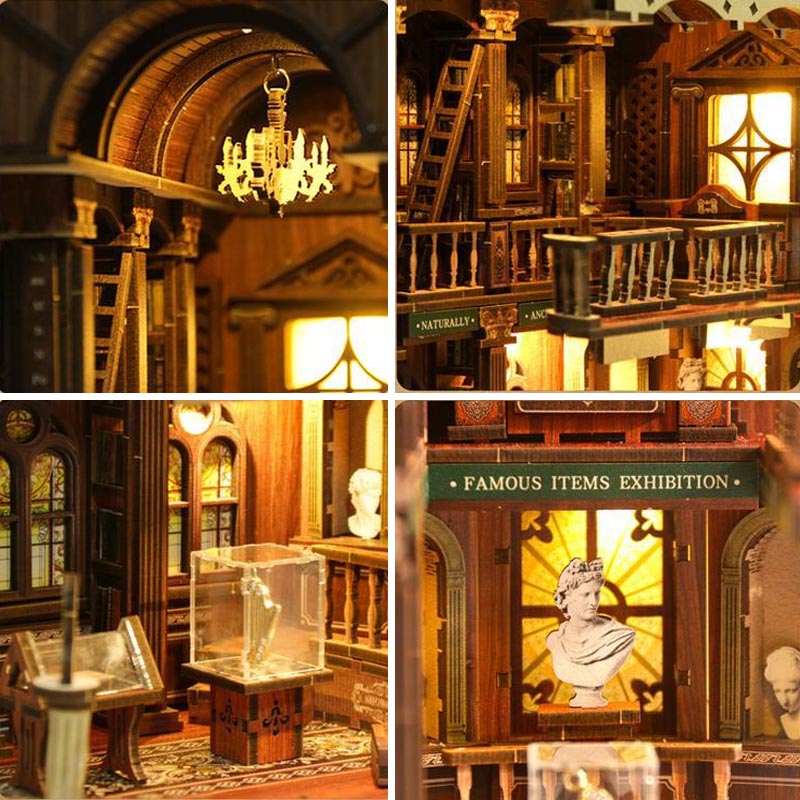 Philosophy Library | DIY Book Nook Miniature House Kit 3D Wooden Model DIY Gift Puzzle