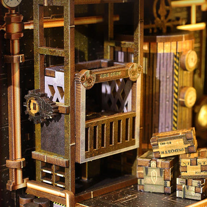 Mechanical Rhythm | DIY Book Nook Miniature House Kit 3D Wooden Model DIY Gift Puzzle