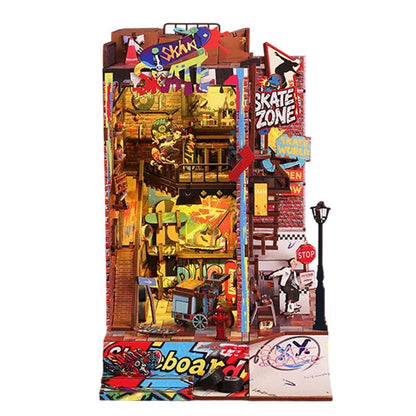 Skate Competition Skate Zone | DIY Book Nook Miniature House Kit 3D Wooden Model DIY Gift Puzzle