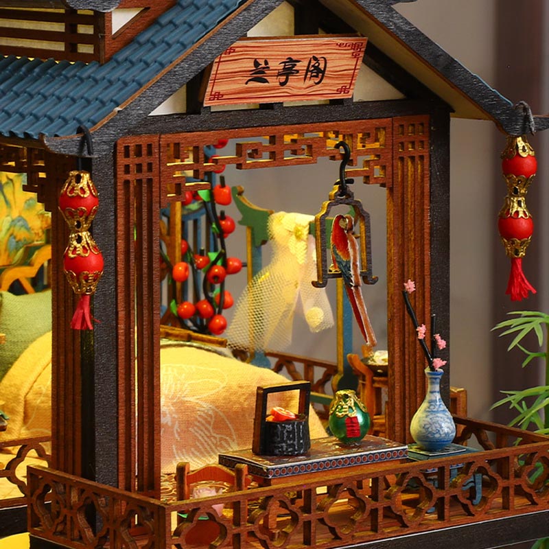 Chinese Ancient Villa | DIY Miniature House Kit 3D Wooden Model DIY Gift Puzzle