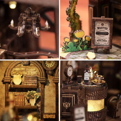 Serenity Coffee House | DIY Book Nook Miniature House Kit 3D Wooden Model DIY Gift Puzzle