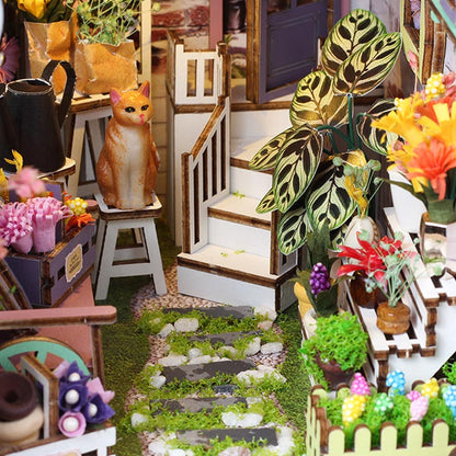 Flower House | DIY Book Nook Miniature House Kit 3D Wooden Model DIY Gift Puzzle