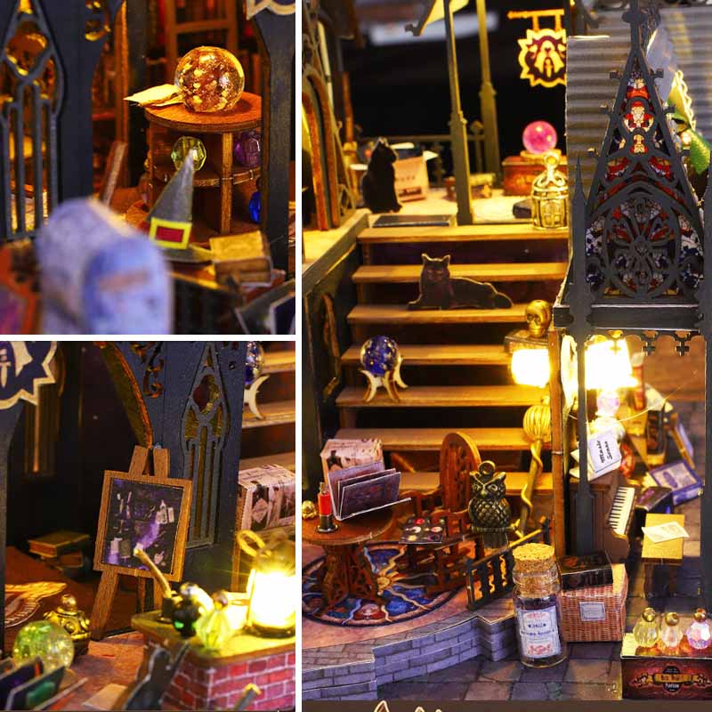 Luna Magic House | DIY Miniature House Kit 3D Wooden Model DIY Gift Puzzle