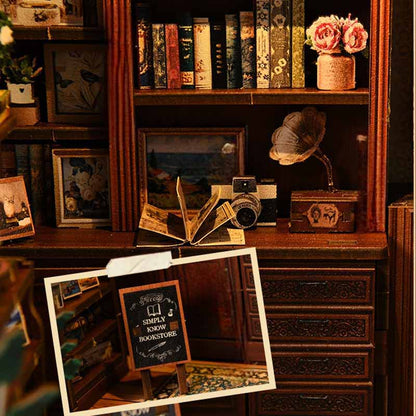 Pergola Book Store Reading Room | DIY Book Nook Miniature House Kit 3D Wooden Model DIY Gift Puzzle