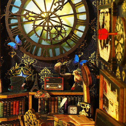 Detective Agency Office  | DIY Book Nook Miniature House Kit 3D Wooden Model DIY Gift Puzzle
