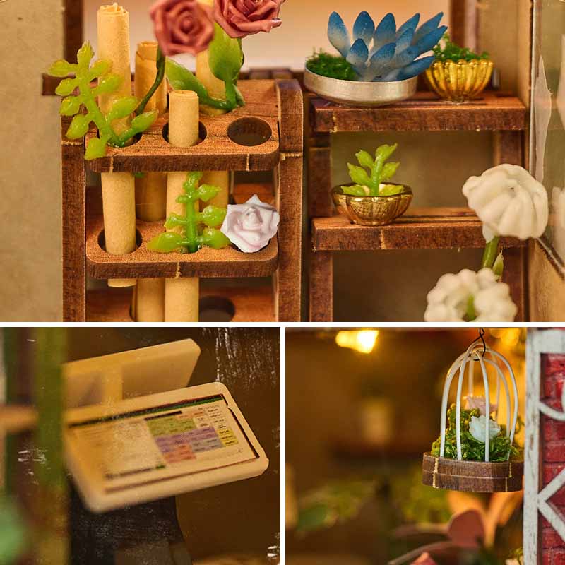 Blossomary Atelier | DIY Book Nook Miniature House Kit 3D Wooden Model DIY Gift Puzzle