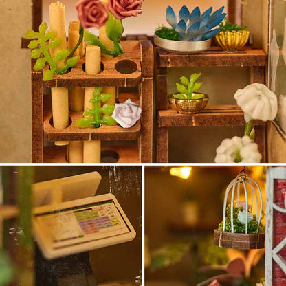 Blossomary Atelier | DIY Book Nook Miniature House Kit 3D Wooden Model DIY Gift Puzzle