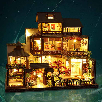 Japanese Garden Musical House | DIY Miniature House Kit 3D Wooden Model DIY Gift Puzzle