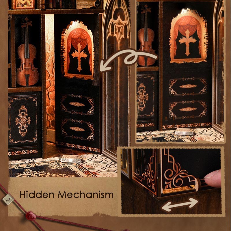 Detective's Study | DIY Book Nook Miniature House Kit 3D Wooden Model DIY Gift Puzzle