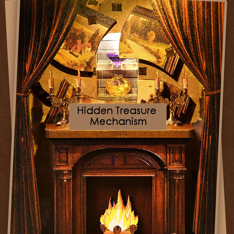 Ancient Rhyme Library | DIY Book Nook Miniature House Kit 3D Wooden Model DIY Gift Puzzle