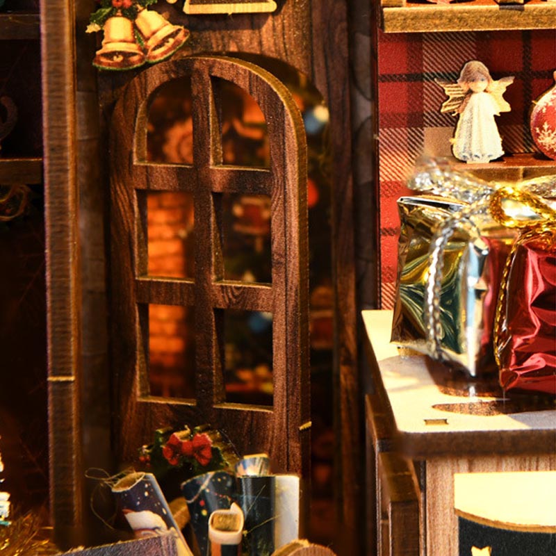 Christmas Musical Shop | DIY Book Nook Miniature House Kit 3D Wooden Model DIY Gift Puzzle
