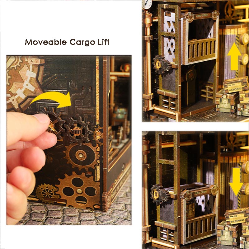 Mechanical Rhythm | DIY Book Nook Miniature House Kit 3D Wooden Model DIY Gift Puzzle