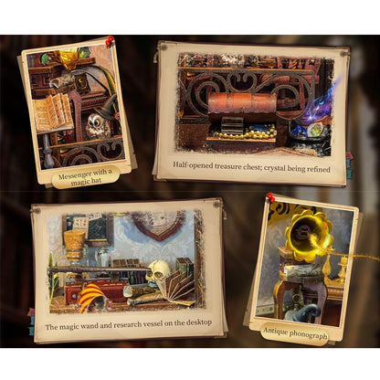 Magic Abode | DIY Book Nook Miniature House Kit 3D Wooden Model DIY Gift Puzzle