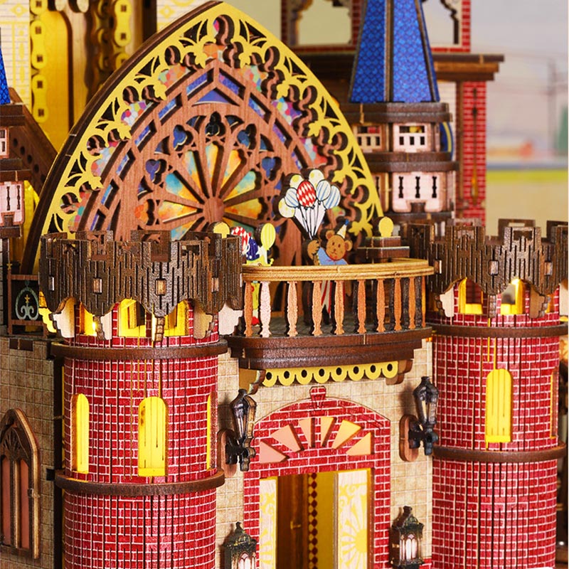Annecy Castle Merry-Go-Round Circus | DIY Miniature House Kit 3D Wooden Model DIY Gift Puzzle