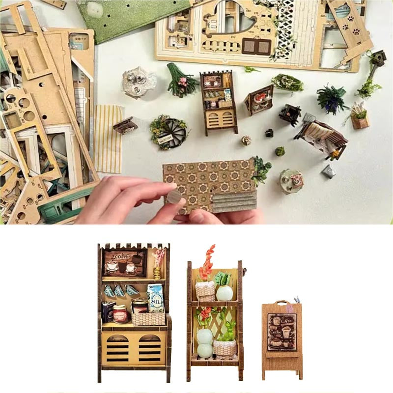 Flower Garden | DIY Book Nook Miniature House Kit 3D Wooden Model DIY Gift Puzzle