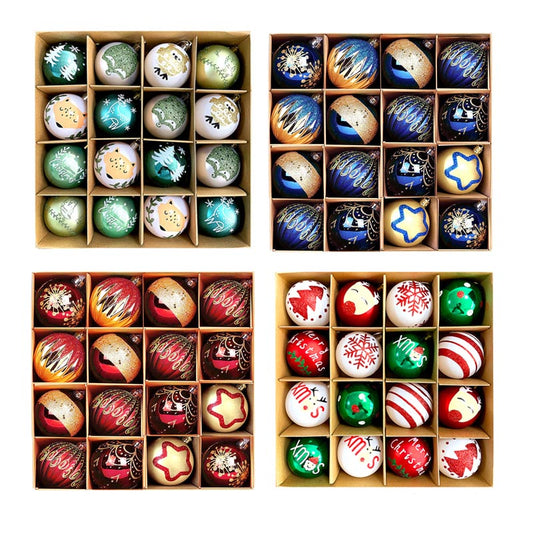 6cm Christmas Balls Ornament 16 Pcs