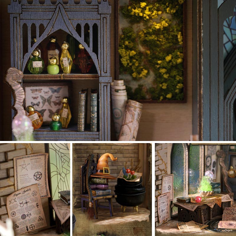 Magic House | DIY Miniature House Kit 3D Wooden Model DIY Gift Puzzle